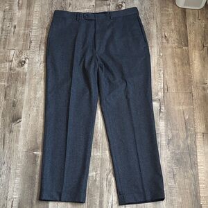 Carolina Herrera Grey Classic Fit Wool Dress Pants